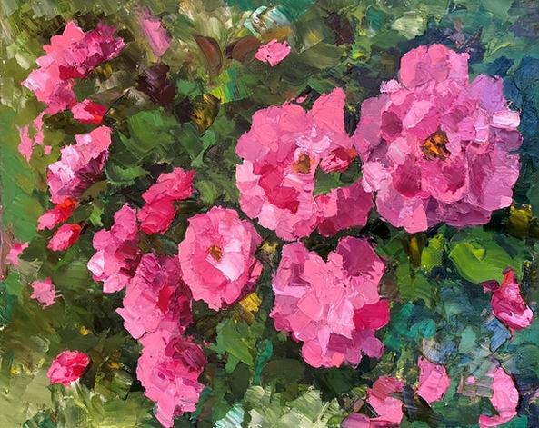Rose bush | Oil