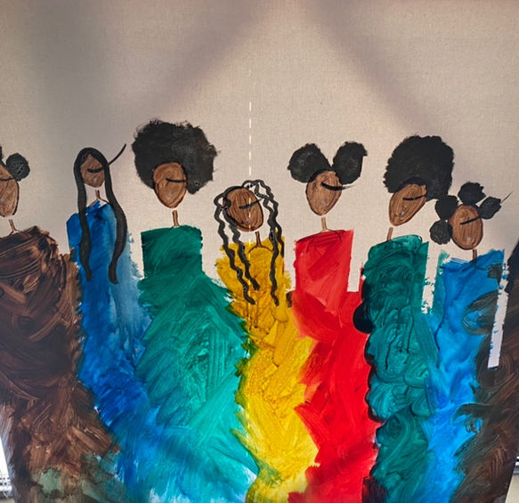 Living in Color | Gouache | Bold cultural paintings | Derricka Davis | TERAVARNA