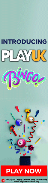 Virtical flashing GIF with offer for £30 and 30 free spins