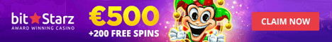 BitStarz Banner €500 Bonus + 200 Free Spins