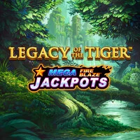 Mega Fire Blaze Jackpots Legacy of the Tiger online slots game logo