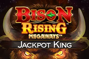 Bison Rising Megaways Jackpot king online casino game logo