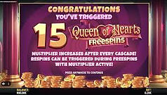 Queen of Wonderland Megaways free spins award