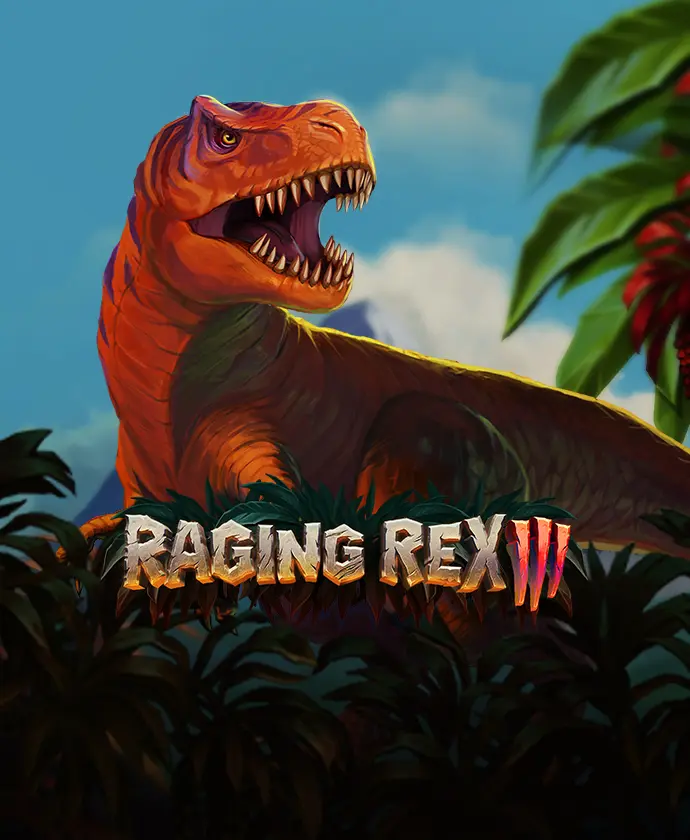 Raging Rex 3 online casino game logo