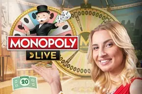 Monopoly online casino gameshow game logo