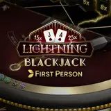 Live Lightning Blackjack live casino game logo