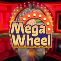 Mega Wheel live casino game show logo