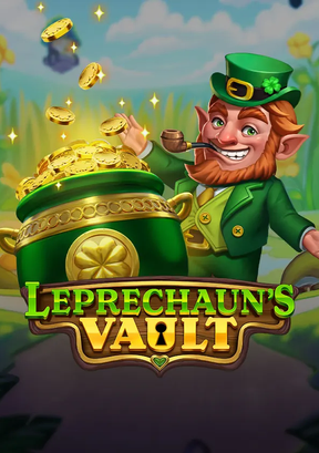 Leprechaunes vault online casino slot game logo