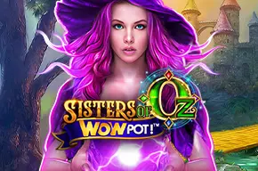 Sisters of Oz Wowpot online casino game logo