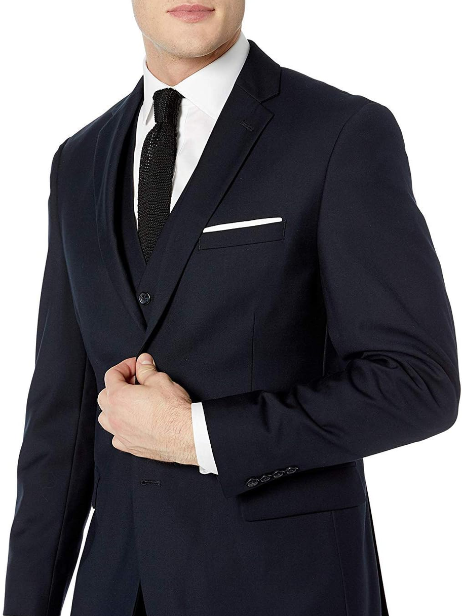 Men'S Classic Fit 3-Piece (Jacket, Vets, Trousers) Vested Suit Set - Many Sizes