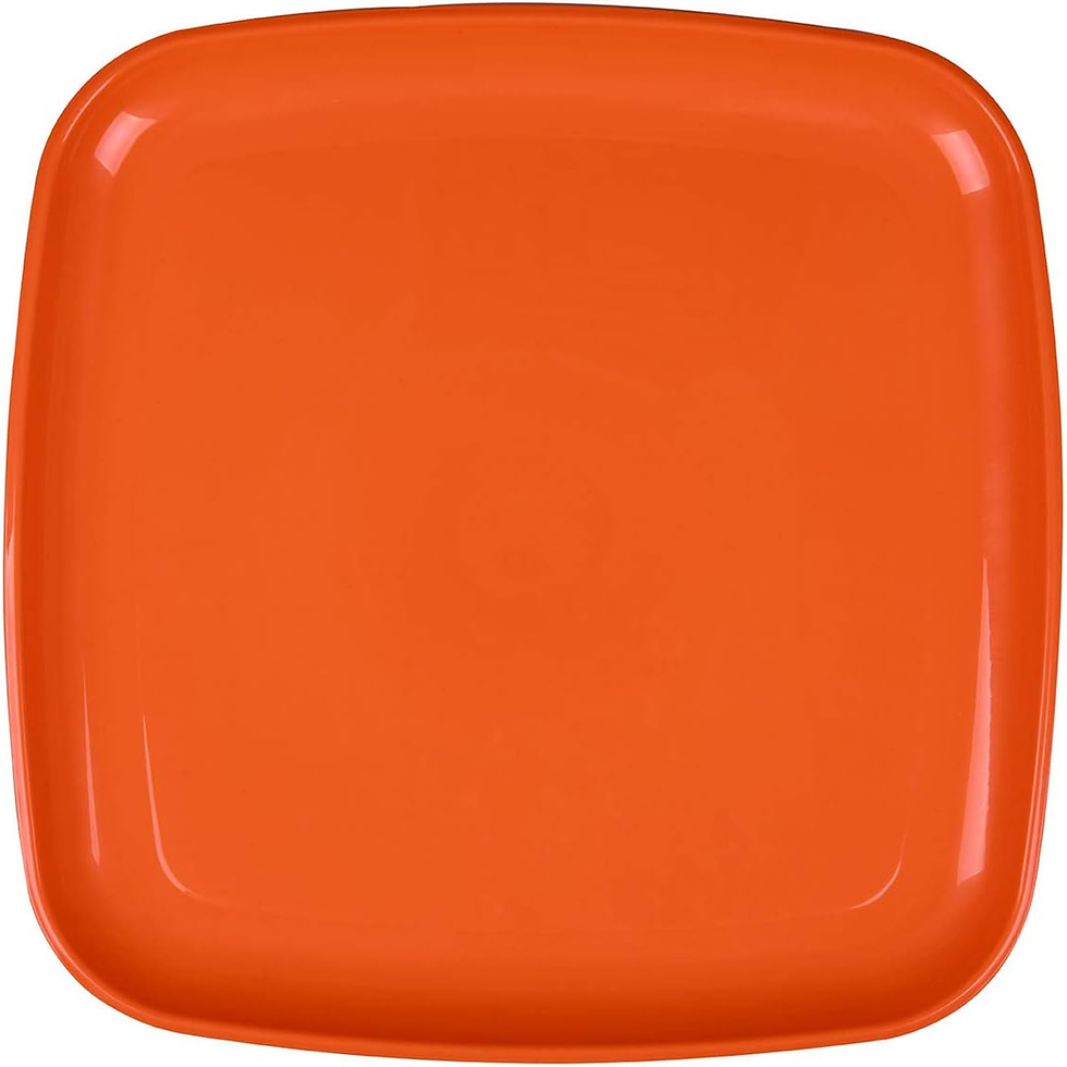 orange plates