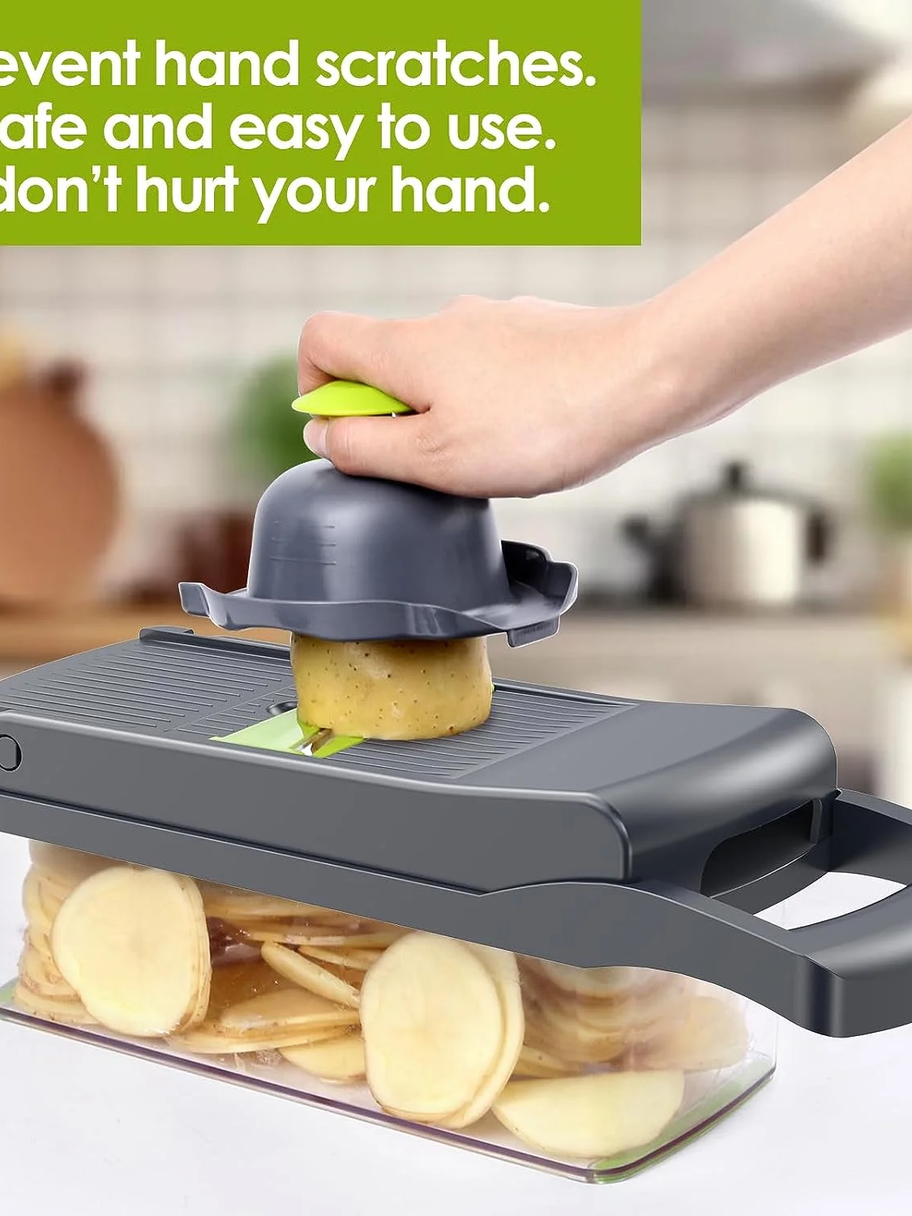 Vegetable Chopper,  Veggie Chopper, Multifunctional 12 in 1 Food Chopper, Vegeta