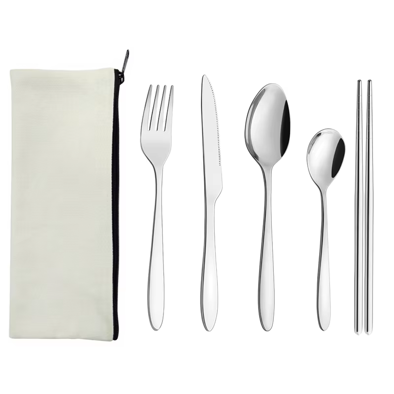 ODMS-Travel Utensils Chopsticks Straws Spoon Fork Knife Gift for Employees