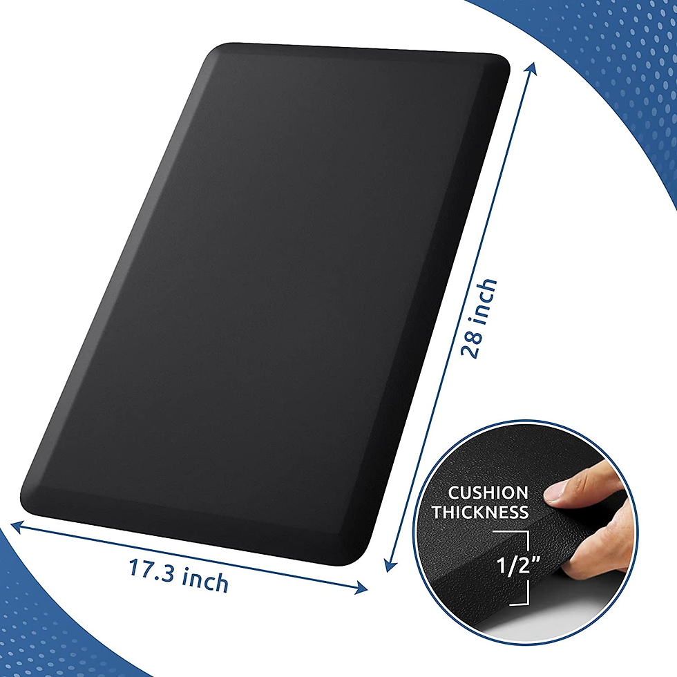 Safety Design: the diamond-shaped design on the bottom of anti fatigue mats keeps the mat in place and prevents slippage; the