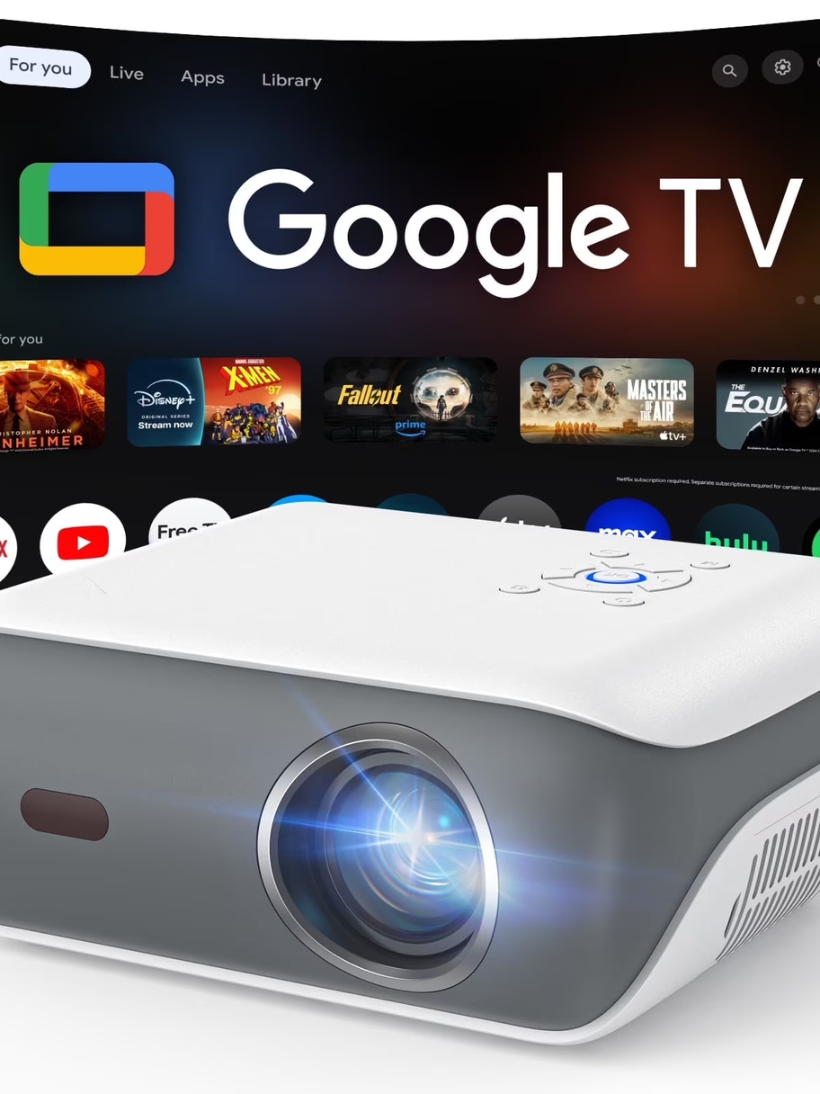 4K Google TV Projector,Google Officially Licensed,Dolby Audio,Ele