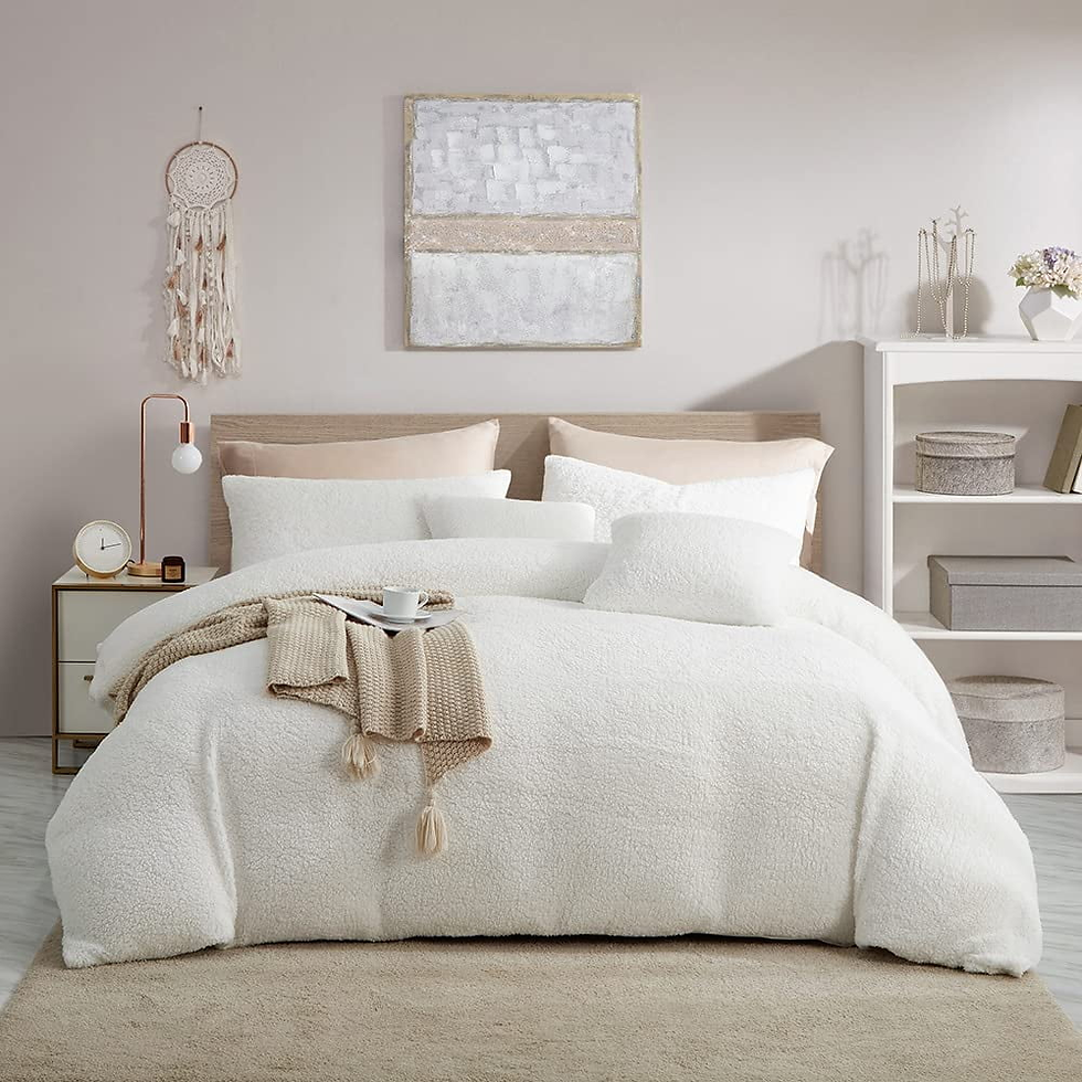 Unique Design:Our sherpa fleece adopts double-sided design, the front side is 240GSM sherpa fleece, and the other side is 200