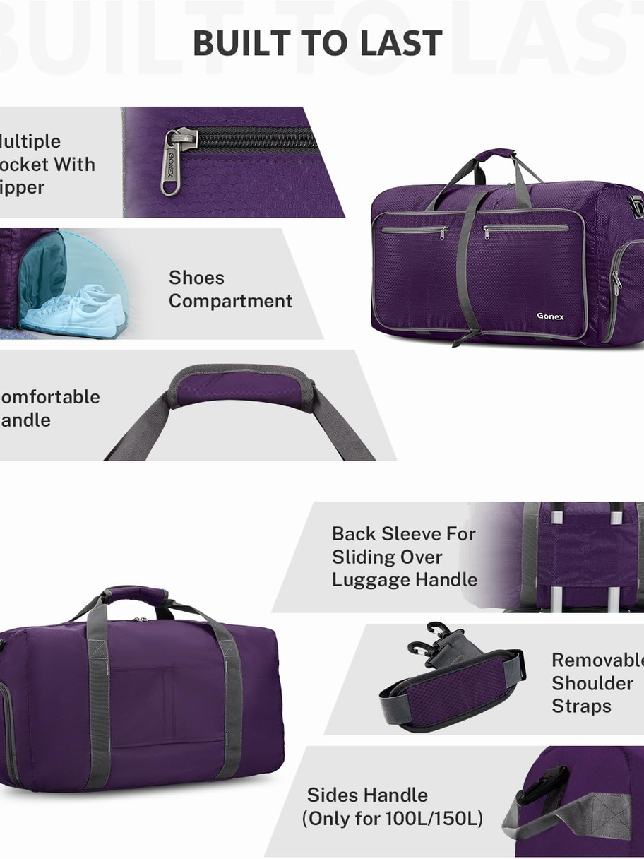 If you will plan to travel by air, the 40L must be chosen. If you are planning a weekend trip, the 60L can meet your needs