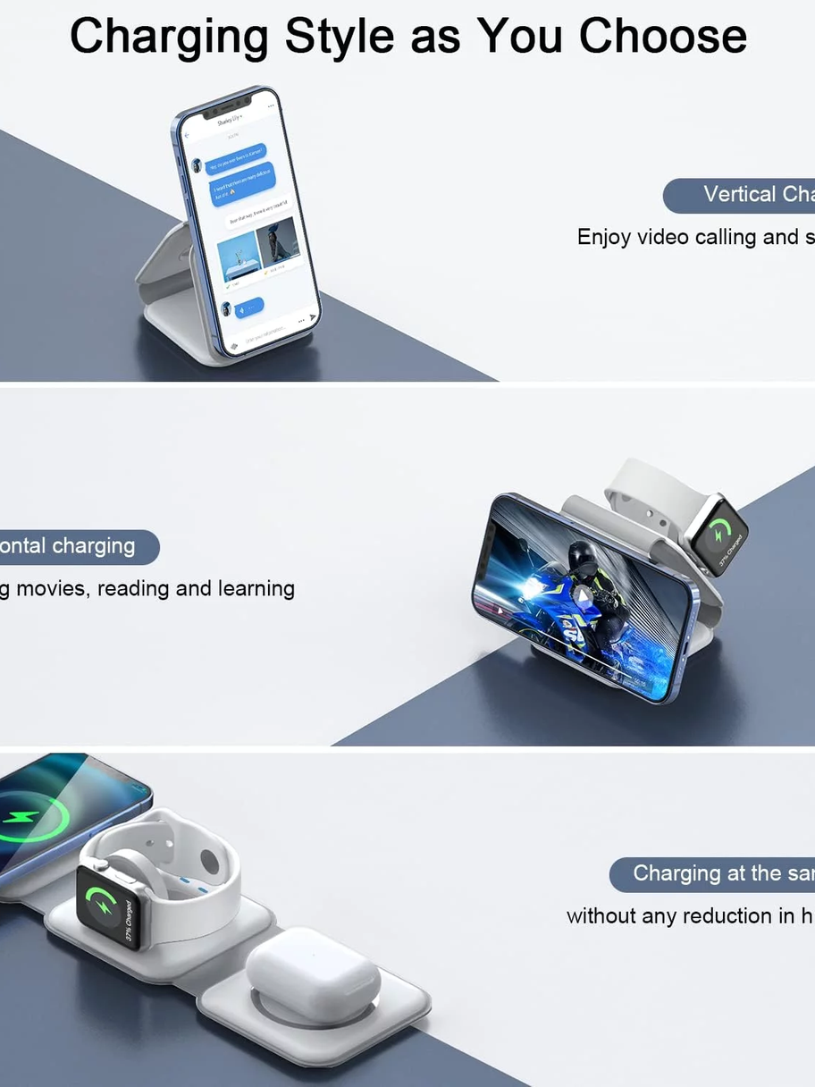 Magnetic Foldable Design Charging Station