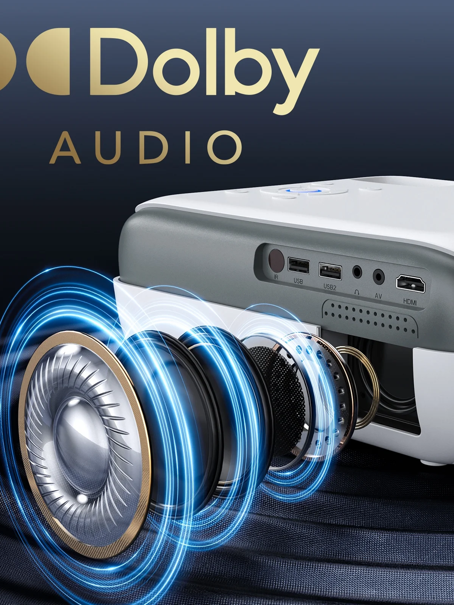 4K Google TV Projector,Google Officially Licensed,Dolby Audio,Ele