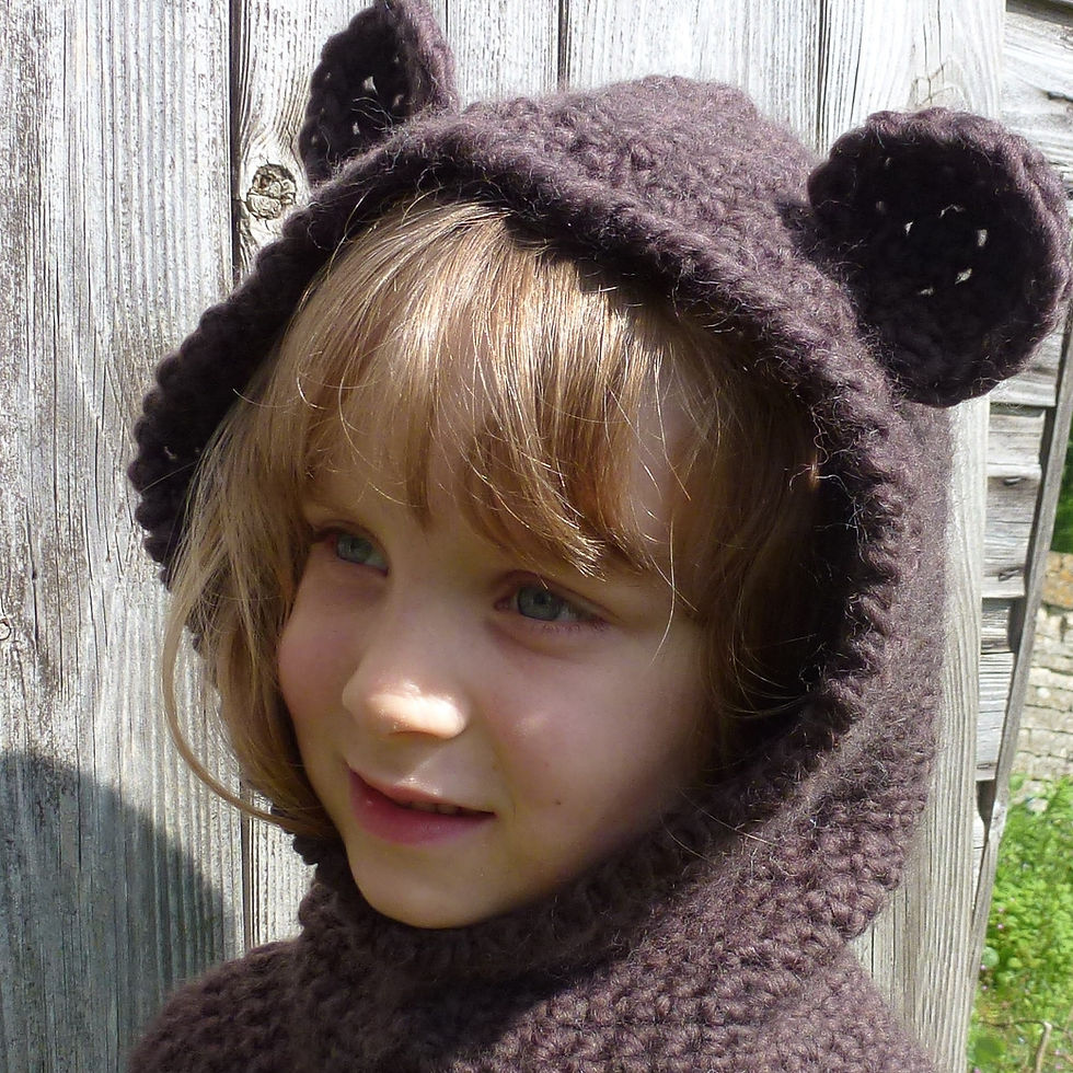 Thumbnail: CROCHET PATTERN: Bear hood, cowl, scoodie. Dragon hood.