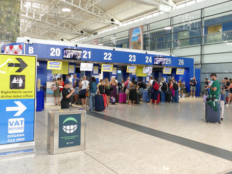 Settore partenze aeroporto Cagliari