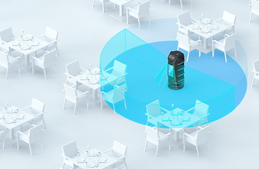 PUDU Bellabot pro environnement scanné