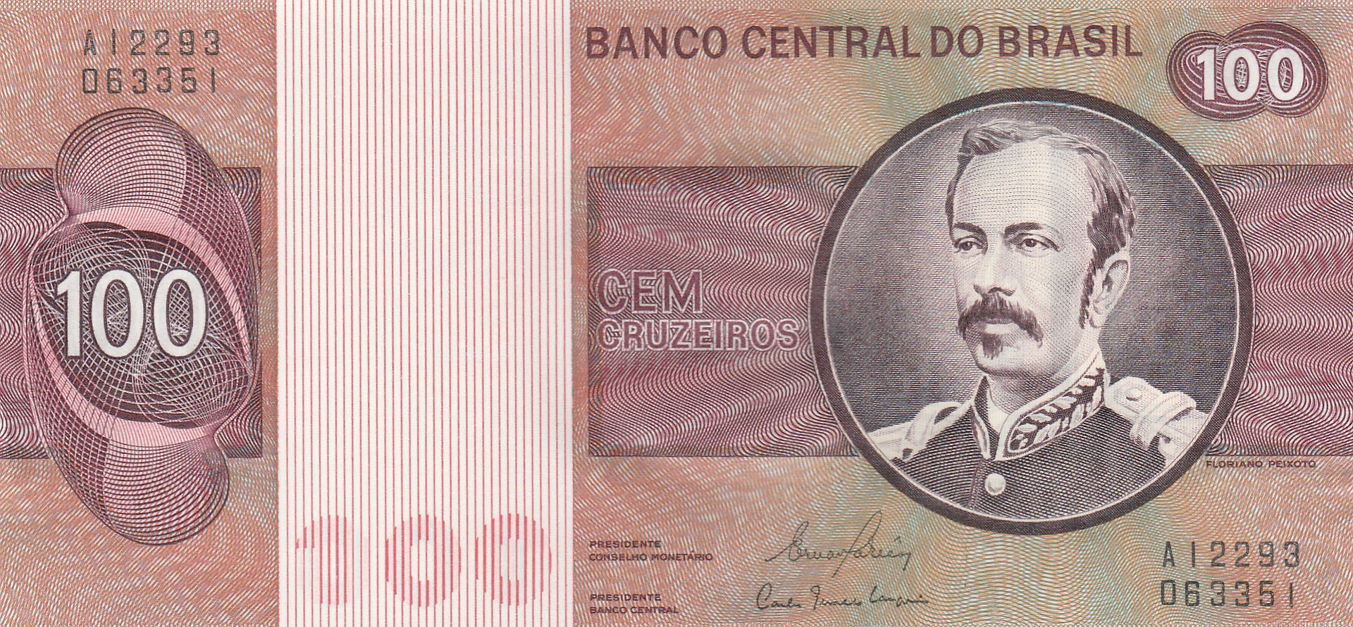 100 Cruzeiros (Brazil, 1981)-Observe
