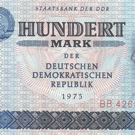 Notes Of The DDR, Karl Marx: 100 Mark (East Germany, 1975)-Article