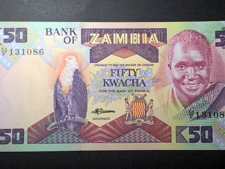 Notes Of The Fish Eagle, Freedom, Breaker Of Chains: 50 Kwacha (Zambia, 1988)-Reference