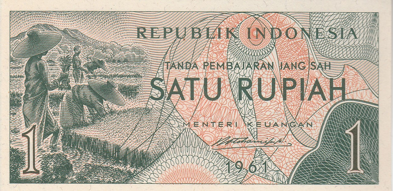 1 Rupiah (Indonesia, 1961)-Observe