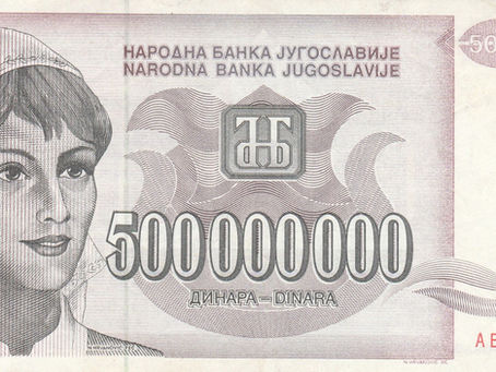 Notes Of The Reformed Dinar, The Maiden: 500 Million Dinara (Yugoslavia, 1993)-Article