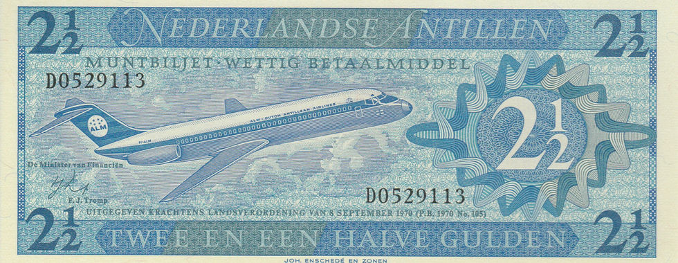 2 1/2 Gulden (Netherlands Antilles, 1970)-Observe