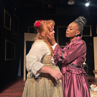 Two women gazing into each others eyes