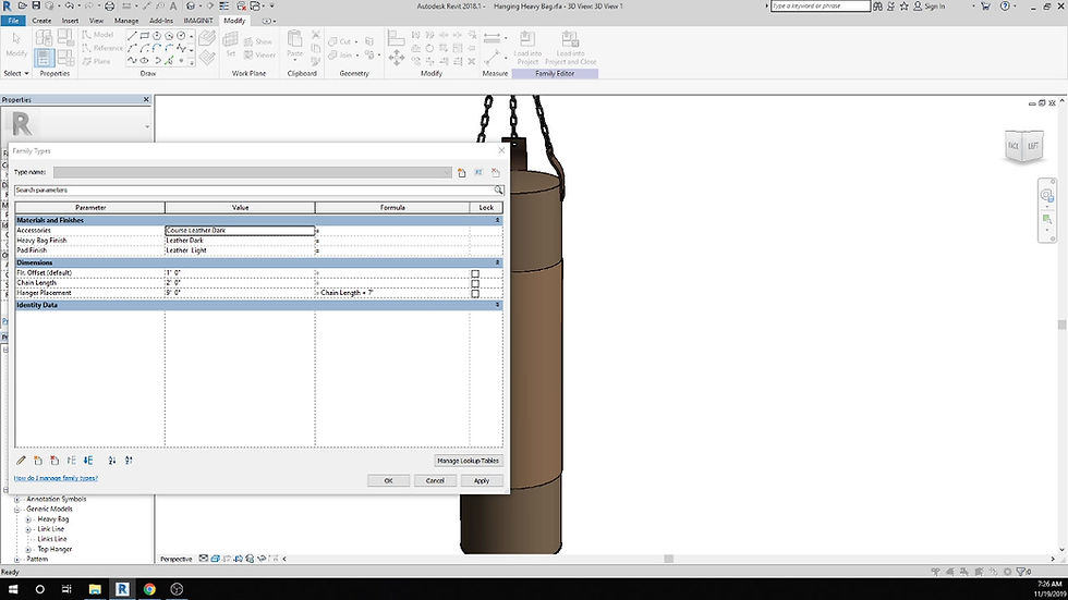 Thumbnail: Heavy Bag with Parametric Chain