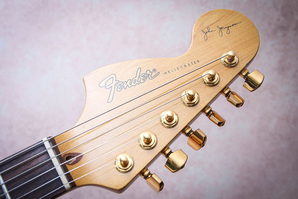Thumbnail: FENDER MIJ Hellecasters Limited Edition John Jorgenson Stratocaster Black Gold