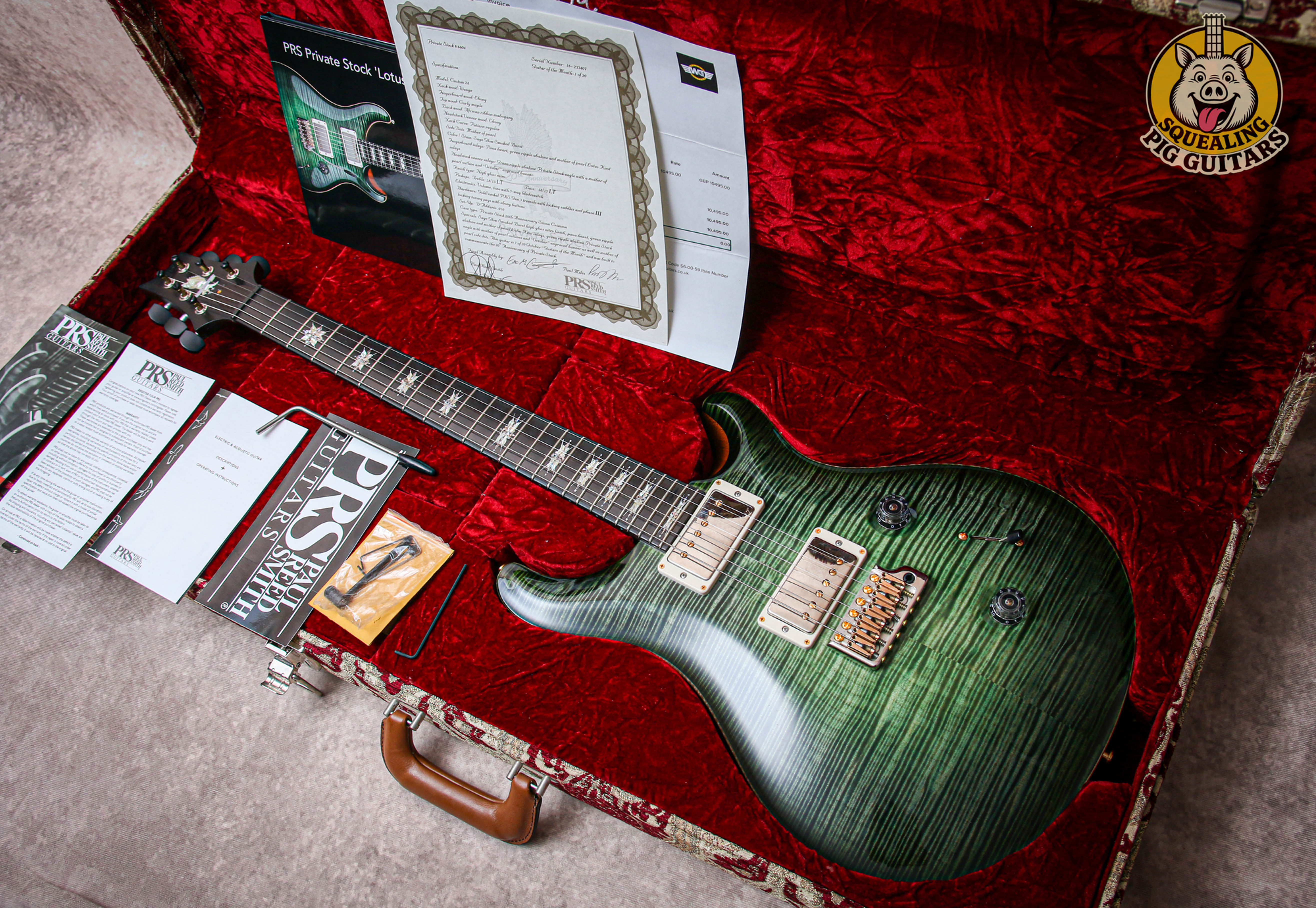 PRS USA Paul Reed Smith Custom 24 Private Stock #6604 "Sage Glow Smokeburst"