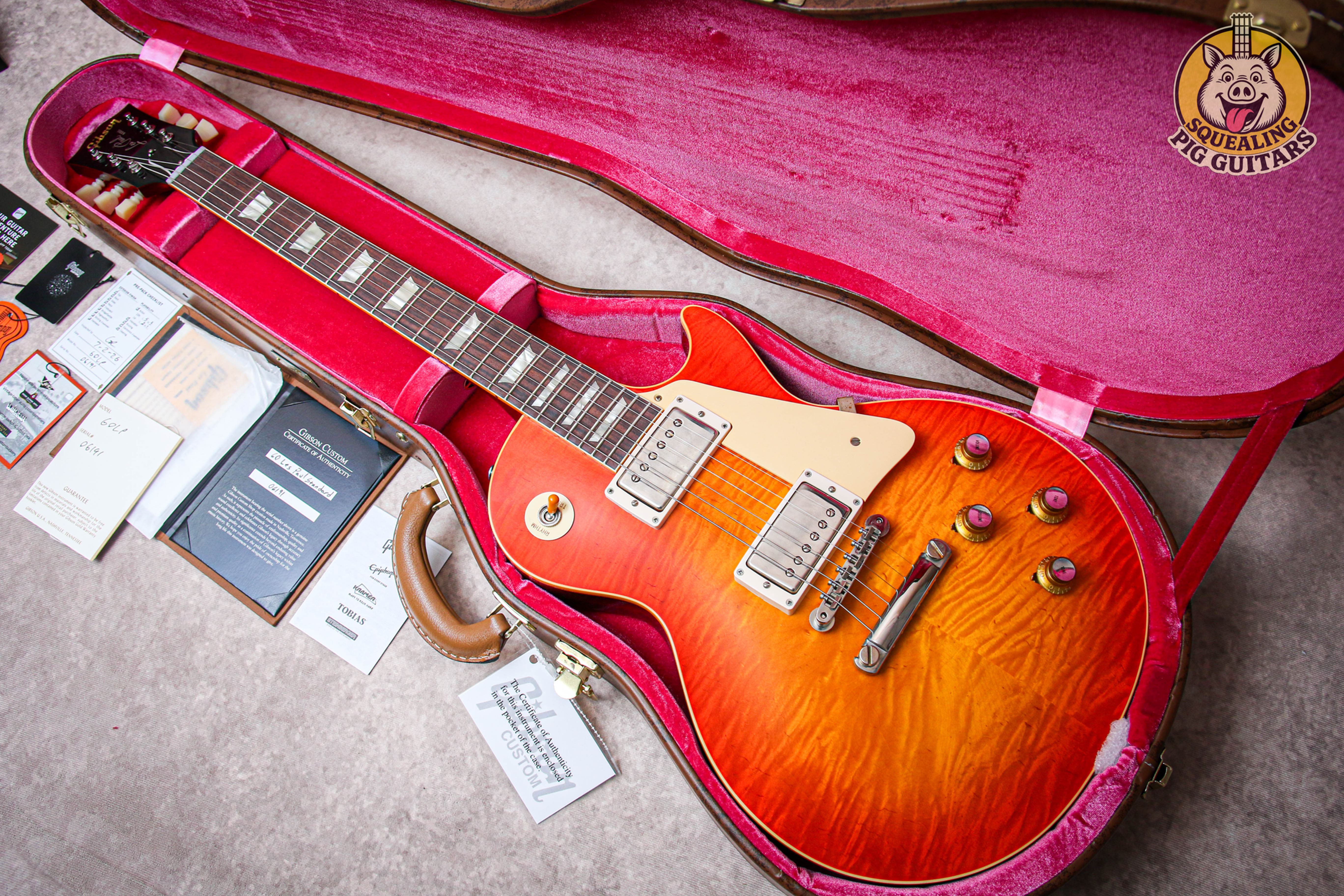 GIBSON USA Custom Shop '60 Les Paul Standard Reissue "Tangerine Burst + Rosewood