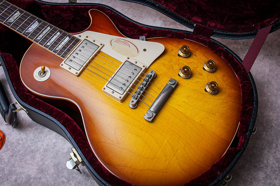 Thumbnail: GIBSON USA Custom Shop 1958 VOS Reissue Les Paul Standard Iced Tea Burst + Rose