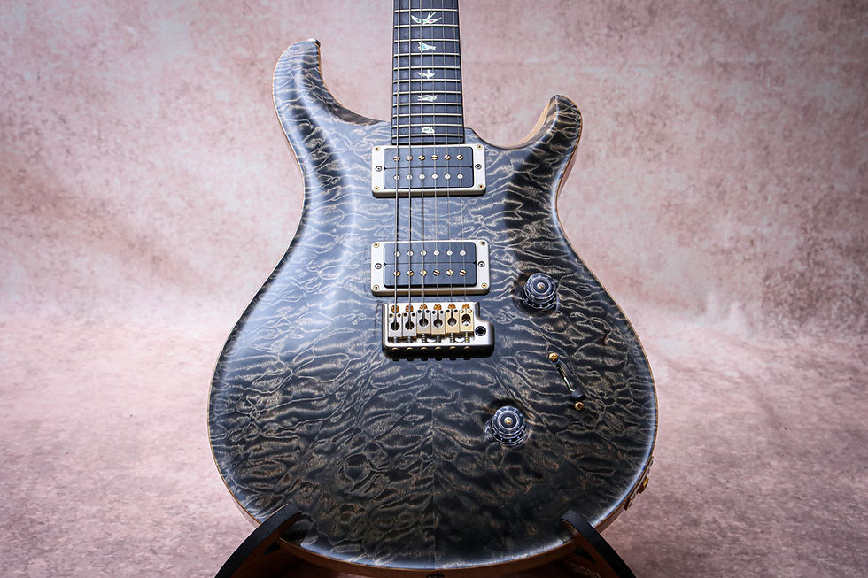 Thumbnail: PRS USA Paul Reed Smith Wood Library Custom 24 Artist Top "Charcoal + Ebony"