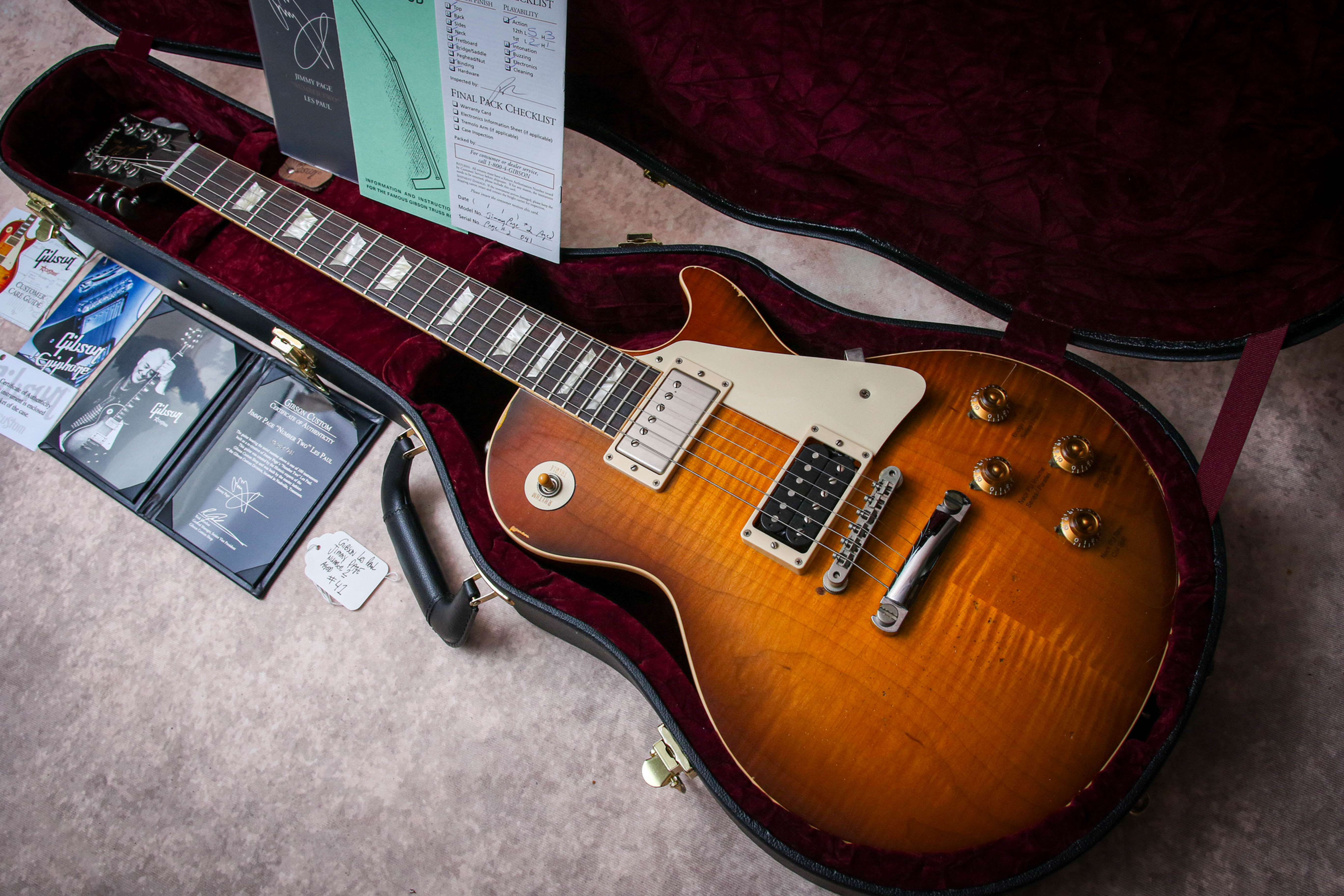 GIBSON USA Custom Shop Signature Jimmy Page "Number Two" Les Paul Reissue Tom