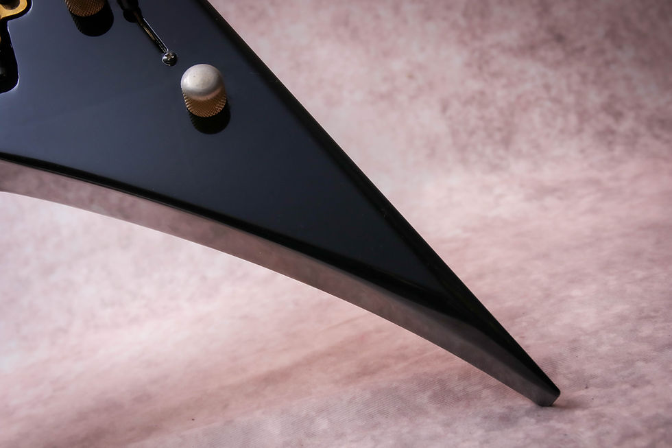 Thumbnail: JACKSON USA Signature Dave Mustaine King V Custom 33 of 150# Black Metal Flake
