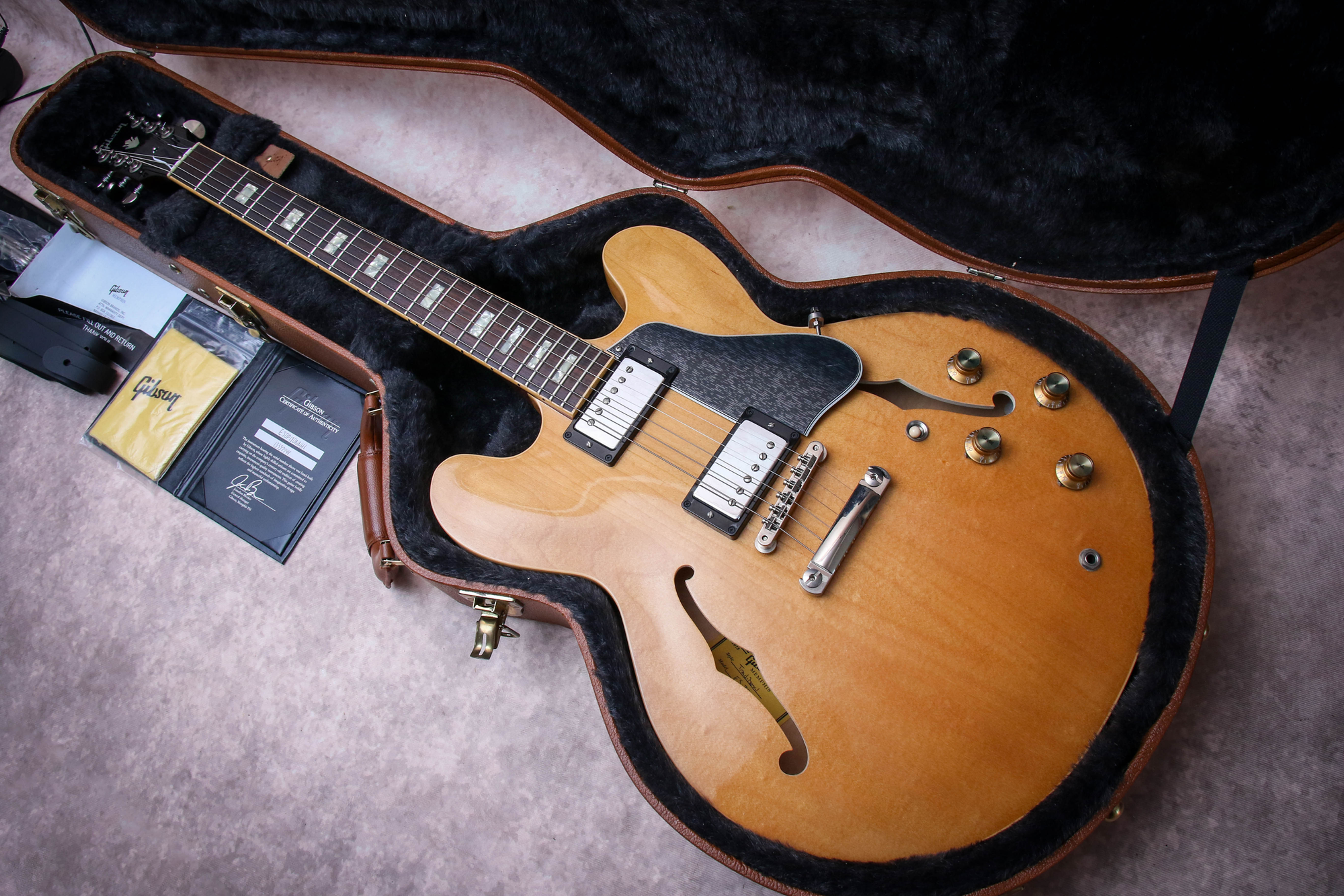 GIBSON USA Memphis ES-335 Block "Vintage Natural + Rosewood" (2018)