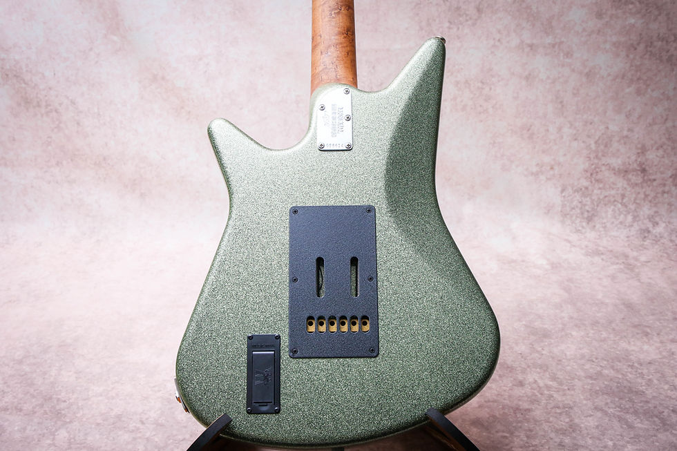Thumbnail: ERNIE BALL USA Music Man BFR Albert Lee Signature HSS "Seafoam Sparkle + Maple"