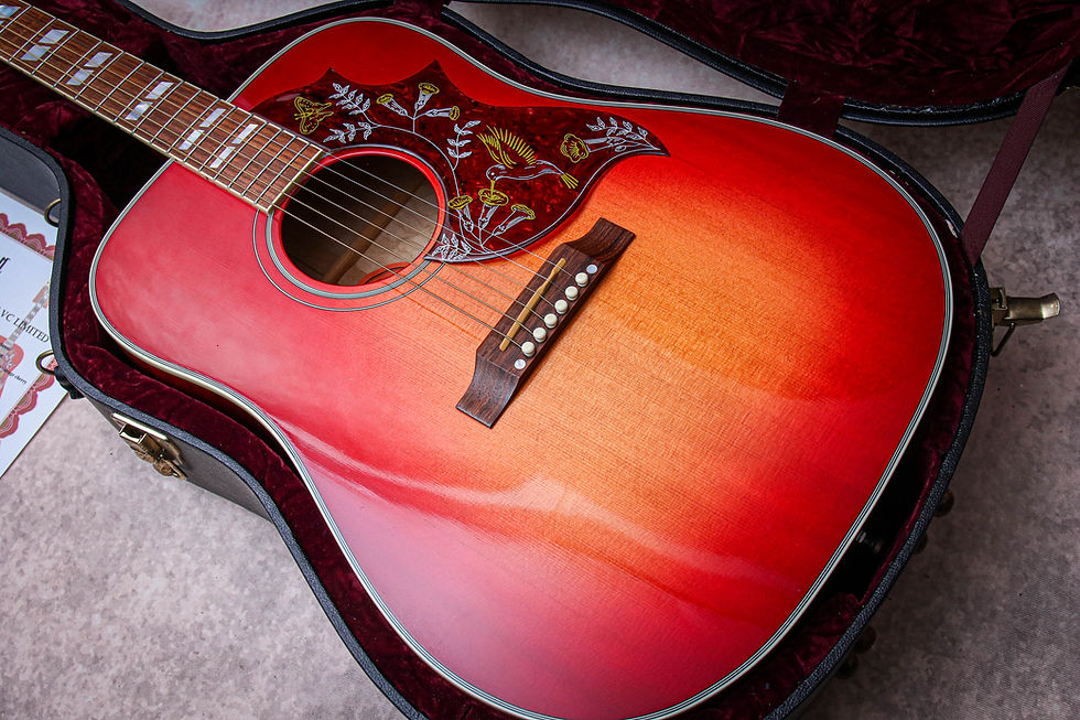 Thumbnail: GIBSON USA Custom Shop Custom Hummingbird Quilt #1 of 28 "Heritage Cherry burst"