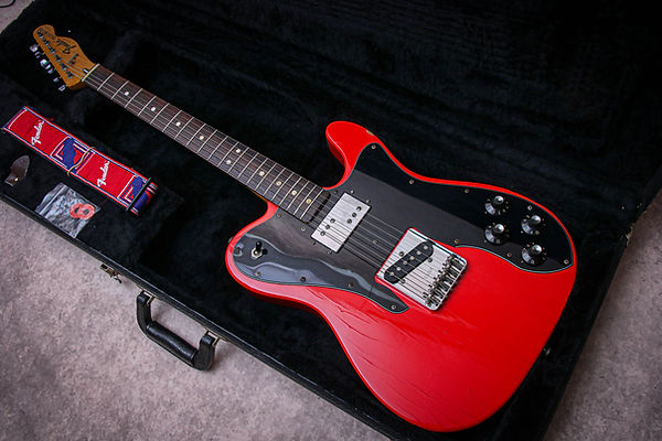 FENDER USA Vintage 1975' Telecaster Deluxe Refin " Cherry Red + Rosewood" (1975)