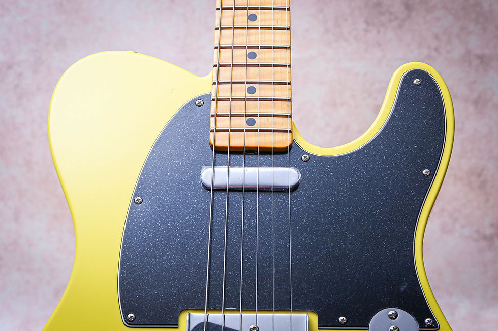 Thumbnail: FENDER USA Custom Shop Flamethrower Telecaster NOS "Grafitti Yellow + Maple"
