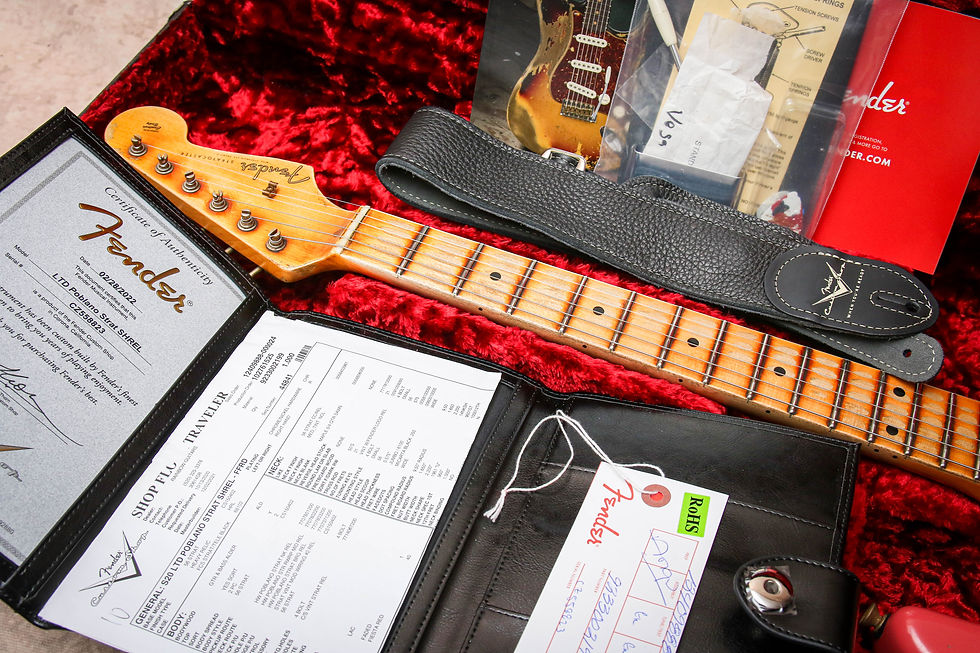 Thumbnail: FENDER USA Custom Shop LTD Poblano Stratocaster Super Hvy Relic Fiesta Red