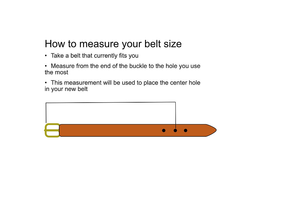 Belt measuring guide
