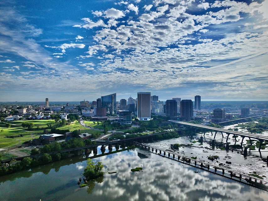 Aerial View Of Downtown Richmond, Virginia