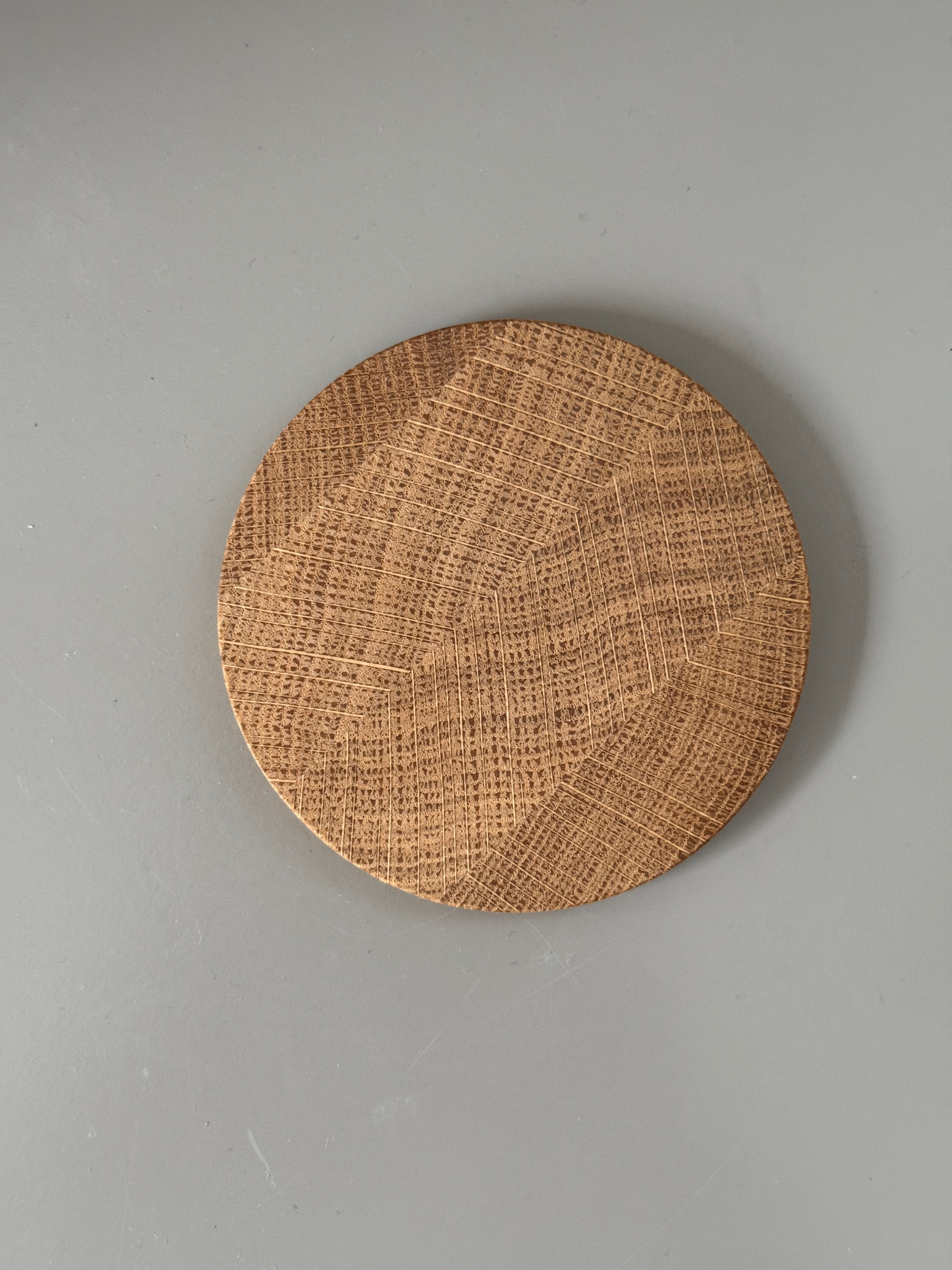 Eiche Untersetzer rund d9,5cm